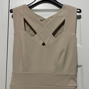 Beige mini dress Walter Baker